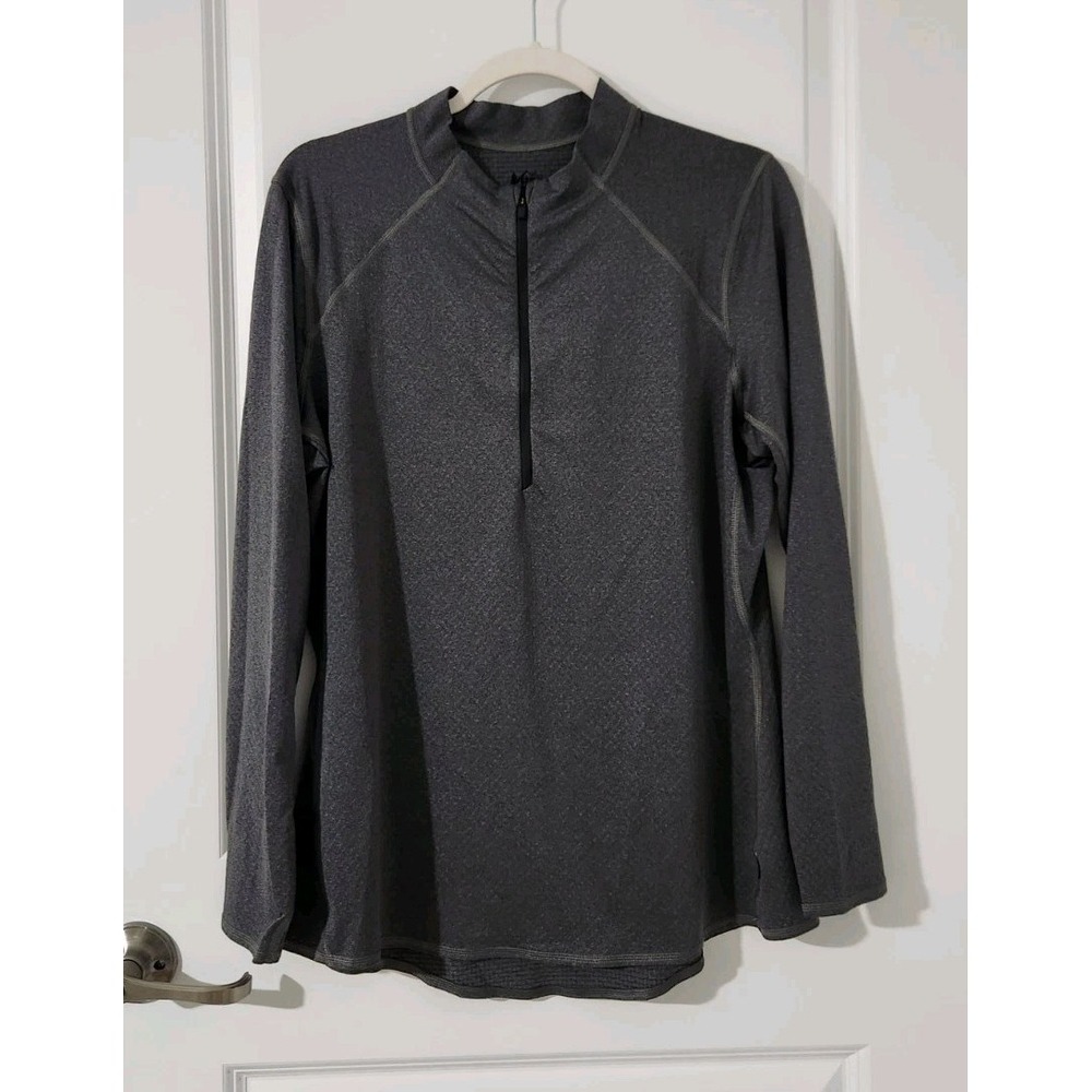 Rei Coop Shirt Womens Grey 1/4 Zip Tech Long Sleeve Performance Pullover Size XL